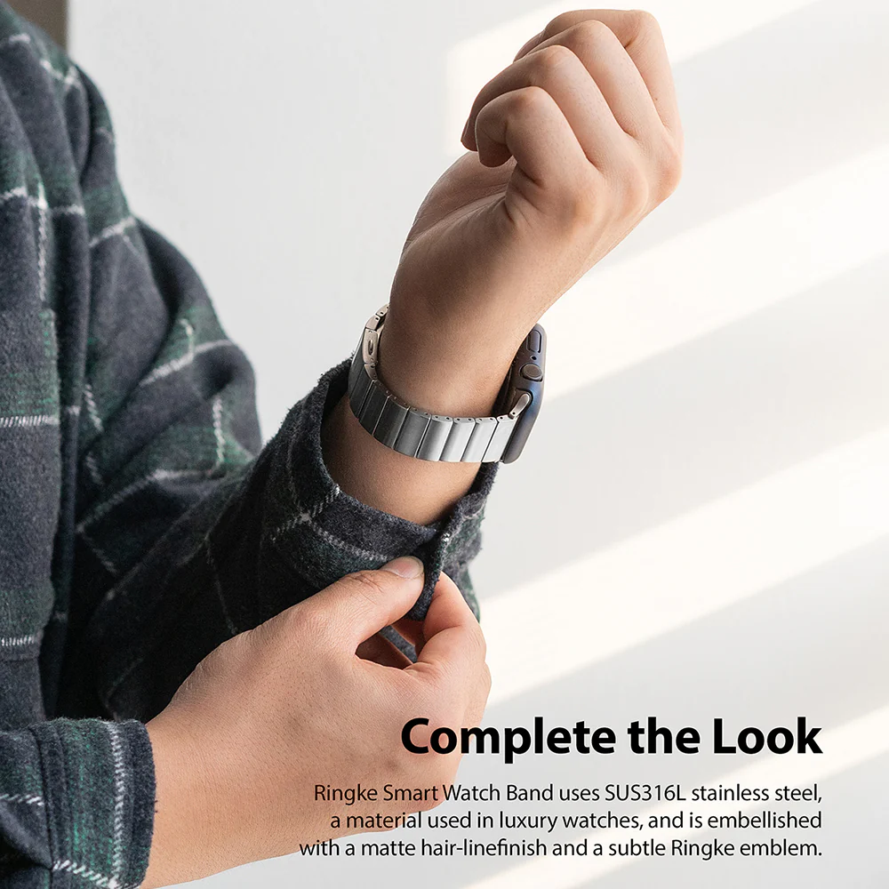 Apple Watch 49·46·45·44·42 mm | Metal One Band α - Silver - Image 4