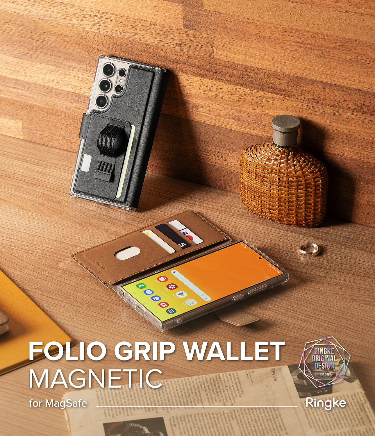 Galaxy S25 Ultra Cover | Folio Grip Wallet Magnetic - Image 25