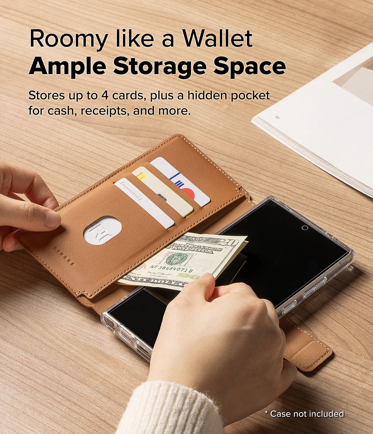 Galaxy S25 Ultra Cover | Folio Grip Wallet Magnetic - Image 33