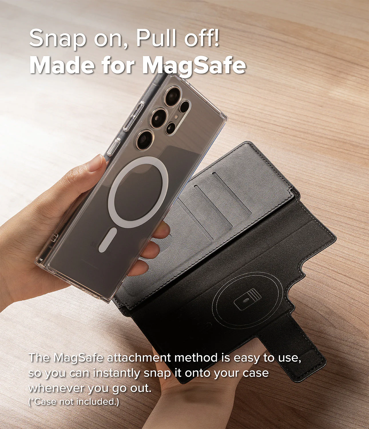 Galaxy S25 Ultra Cover | Folio Grip Wallet Magnetic - Image 8