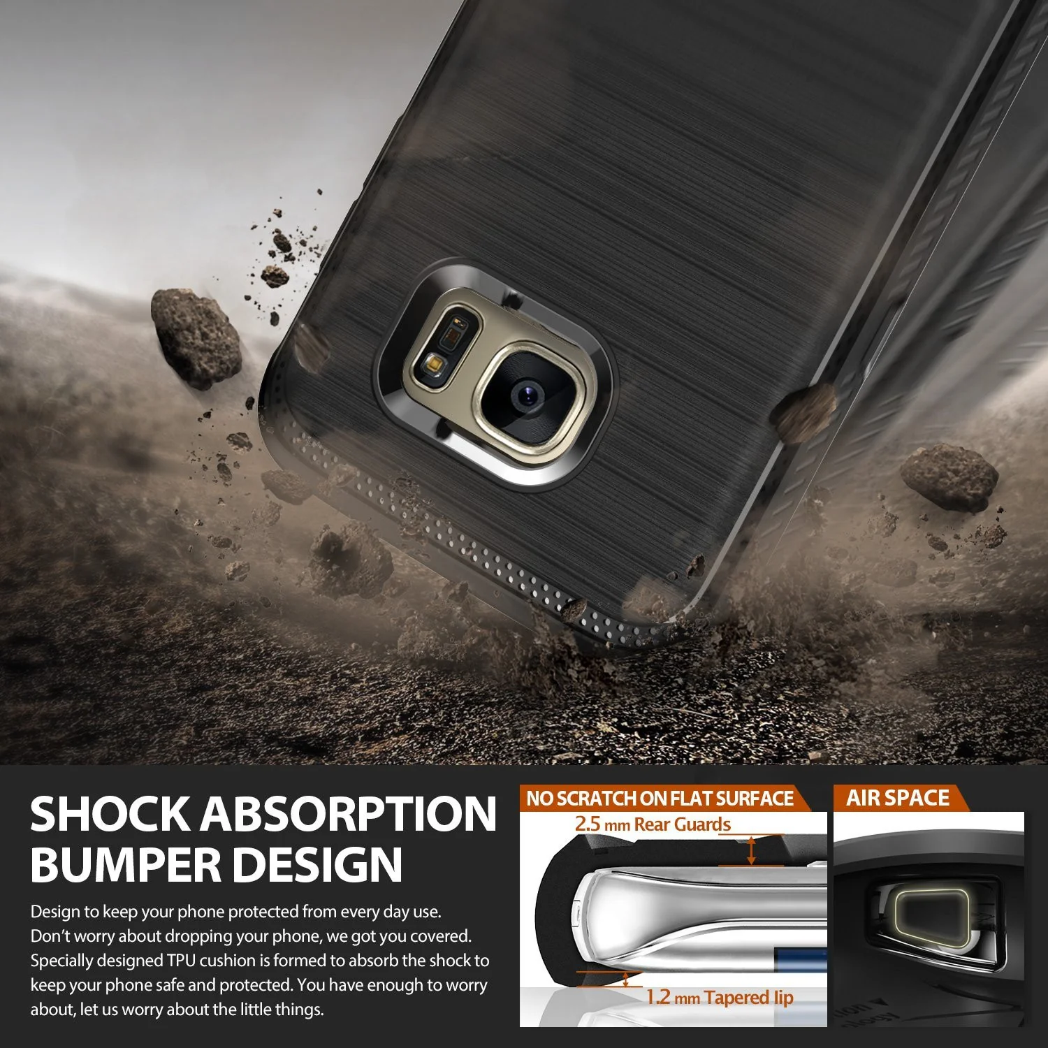 Galaxy S7 Edge Case | Onyx - Gray - Image 8