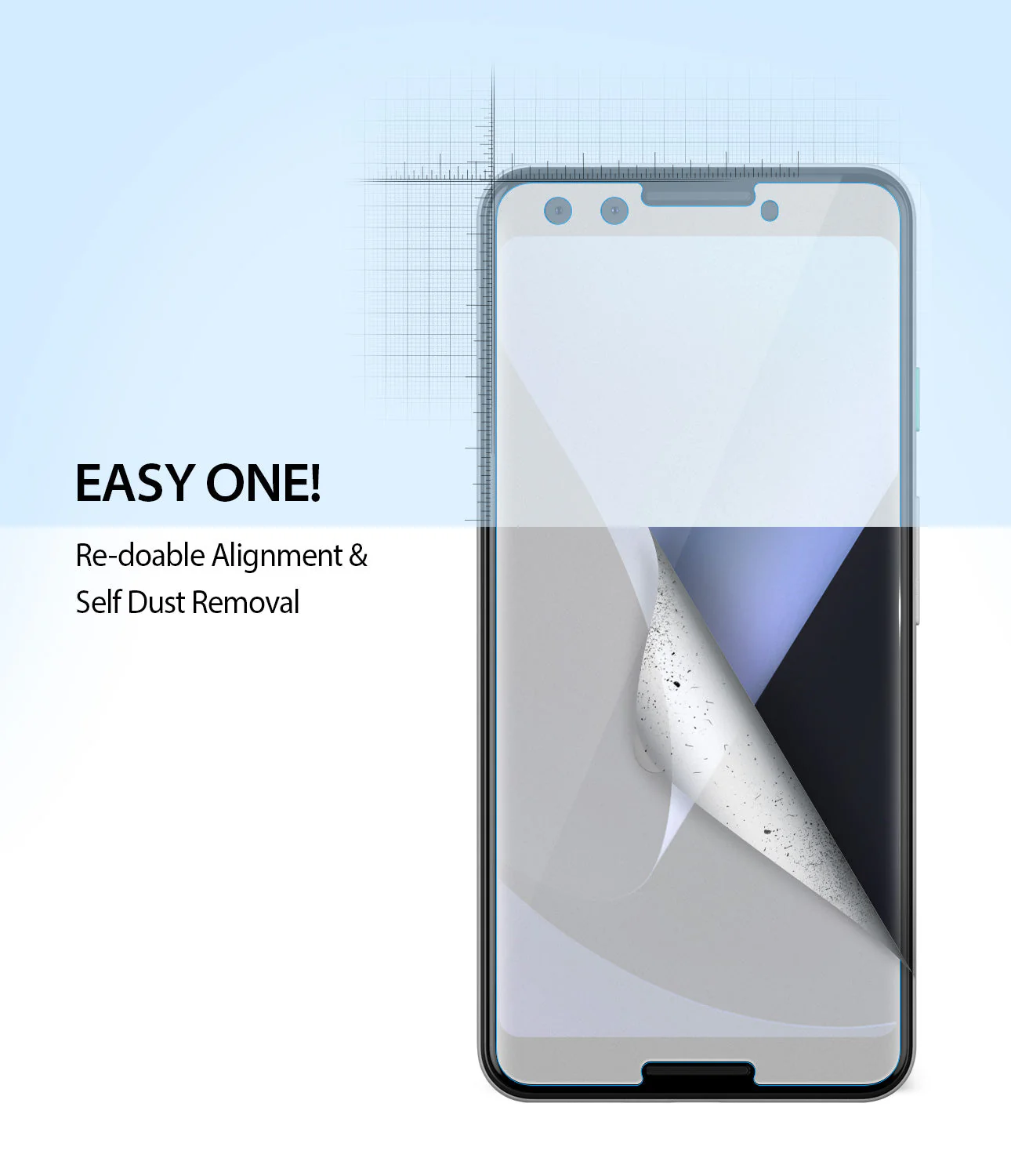 Google Pixel 3 Screen Protector | Dual Easy Film - Image 5