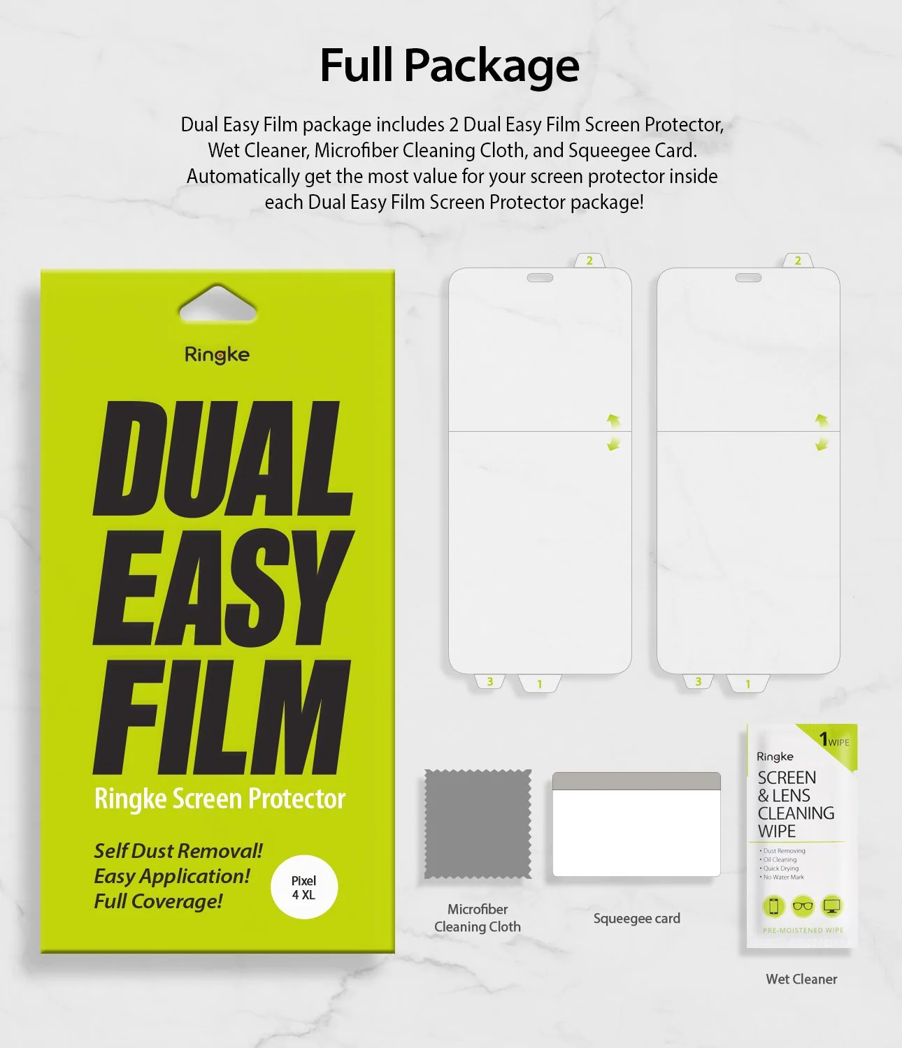 Google Pixel 4 XL Screen Protector | Dual Easy Film - Image 12