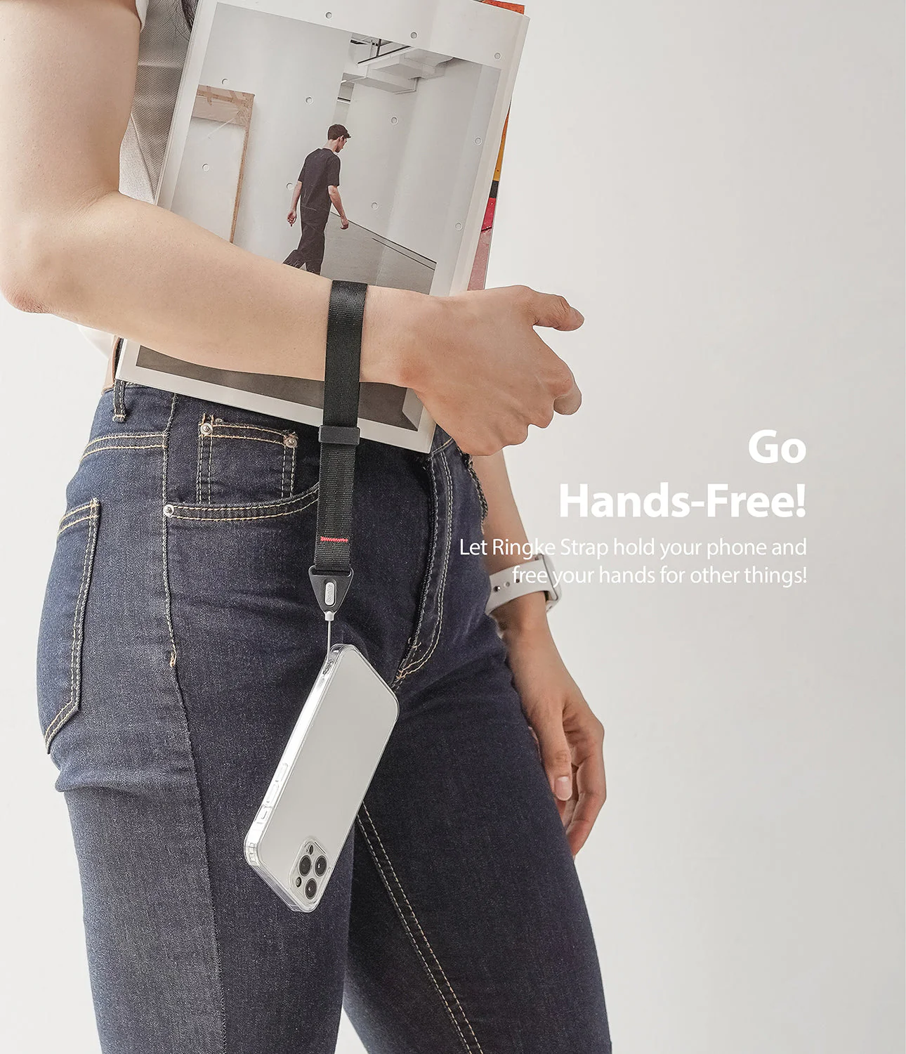 Hand Strap | Black / Neon Orange - Image 11