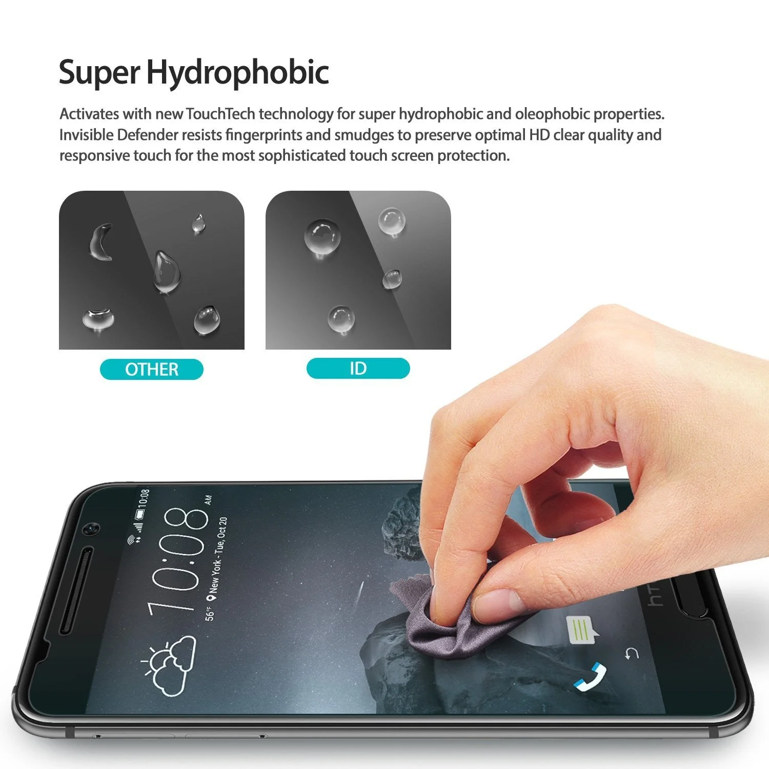 HTC One A9 Screen Protector | Invisible Defender - Image 3