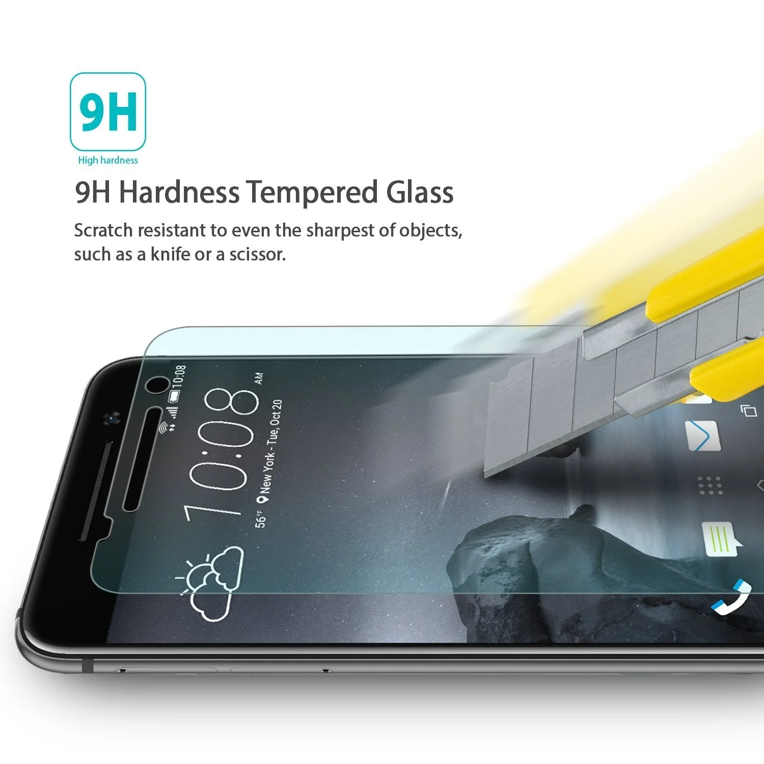 HTC One A9 Screen Protector | Invisible Defender Glass - Image 4