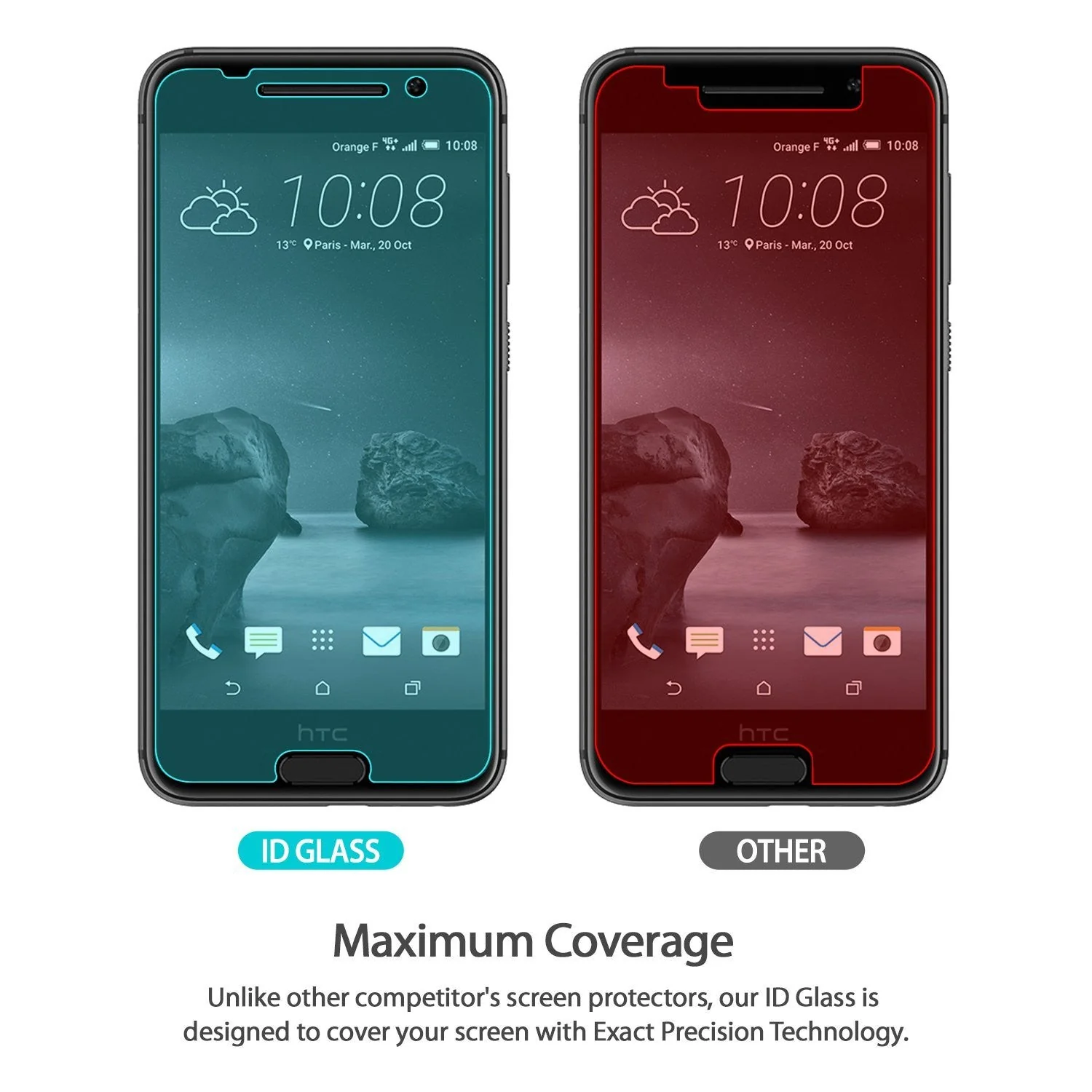 HTC One A9 Screen Protector | Invisible Defender Glass - Image 8