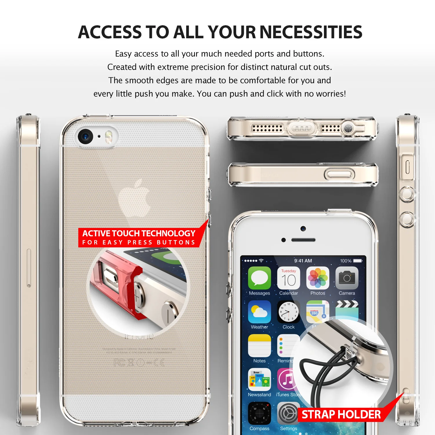 iPhone SE / 5s / 5 Case | Air - Rose Gold - Image 7