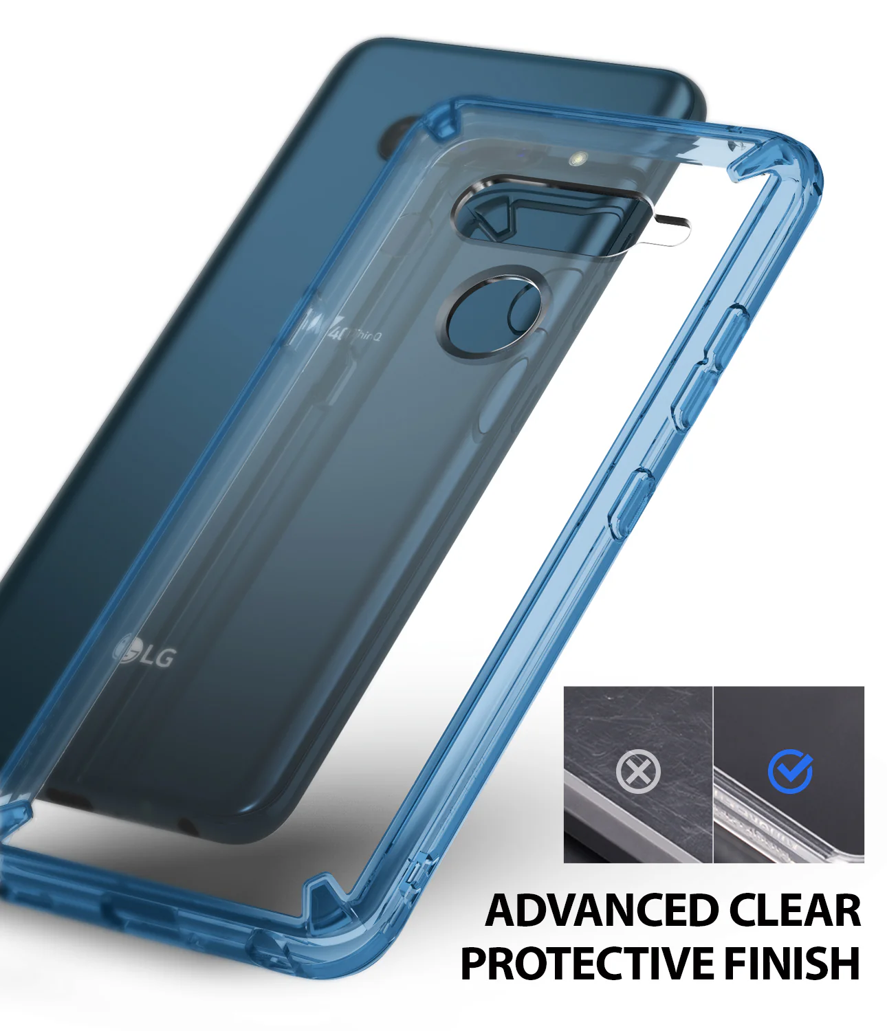 LG V40 ThinQ Case | Fusion - Aqua Blue - Image 3