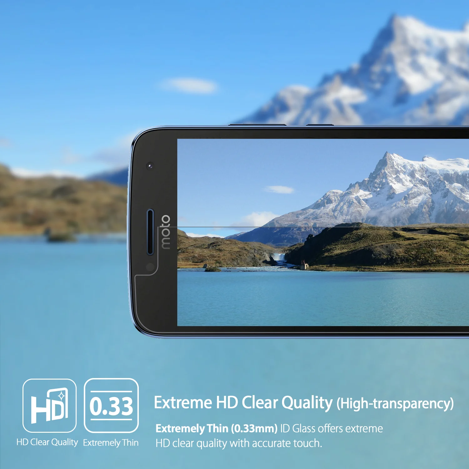 Moto G5 Plus Screen Protector | Invisible Defender Glass [2P] - Image 3