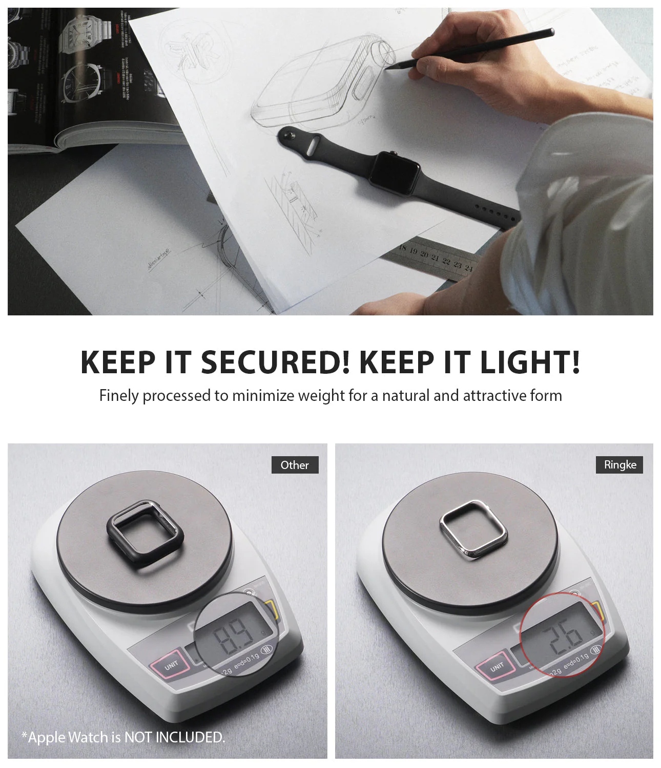 Apple Watch Series 3 / 2 / 1 (38mm) | Premium Bezel Styling H - Image 8