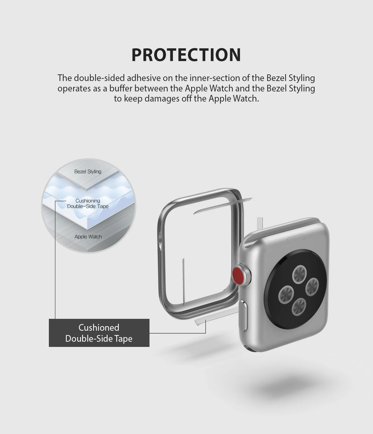 Apple Watch Series 3 / 2 / 1 (42mm) | Premium Bezel Styling H - Image 4