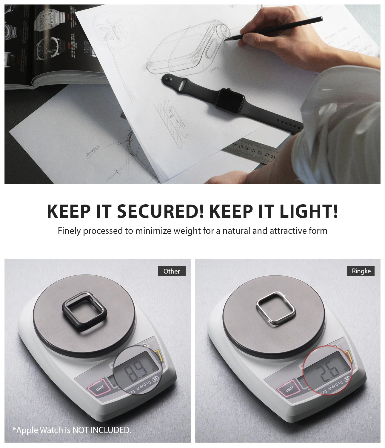 Apple Watch Series 3 / 2 / 1 (42mm) | Premium Bezel Styling H - Image 9