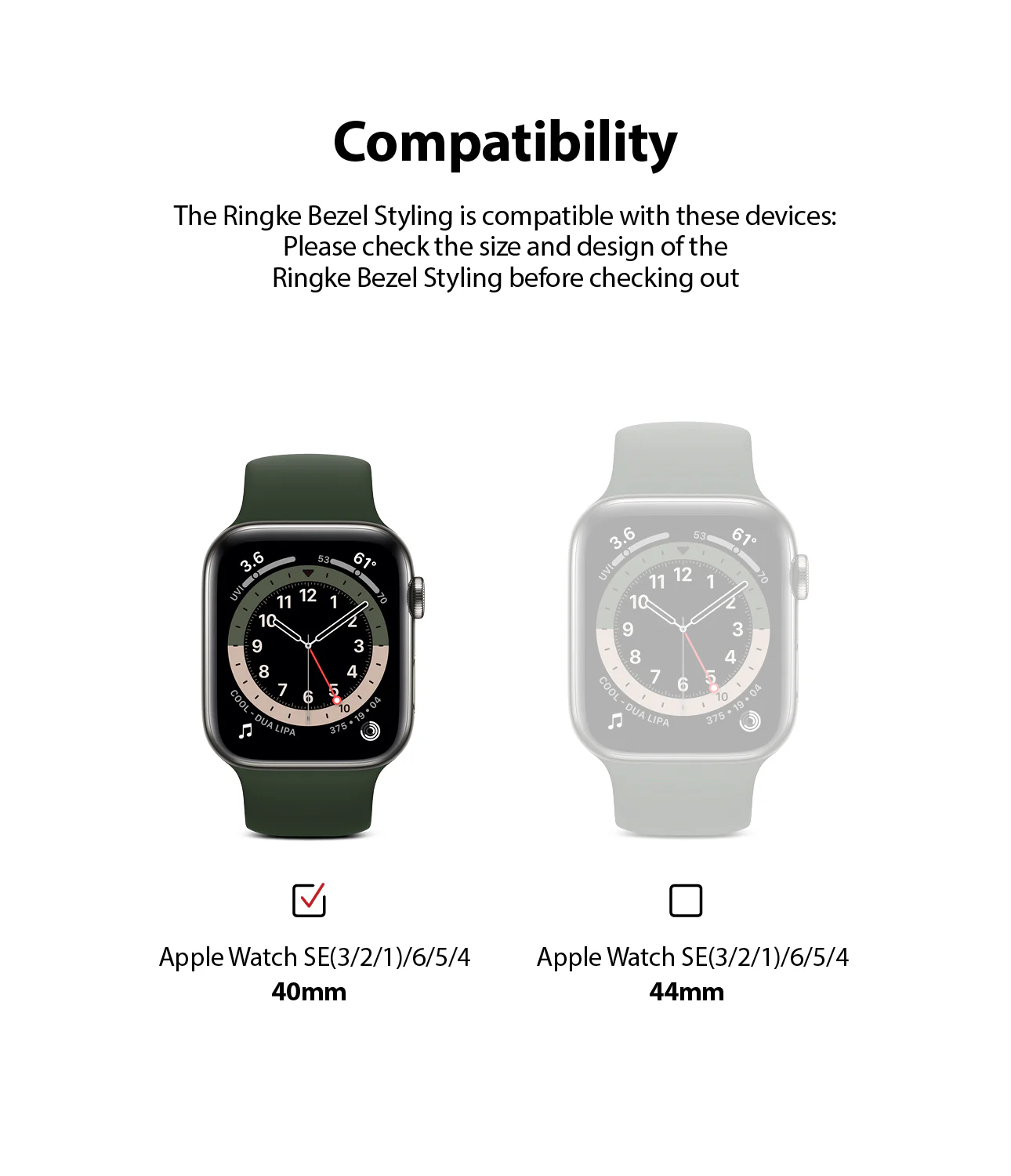 Apple Watch Series 6 / 5 / 4 / SE (40mm) | Bezel Styling - Image 144