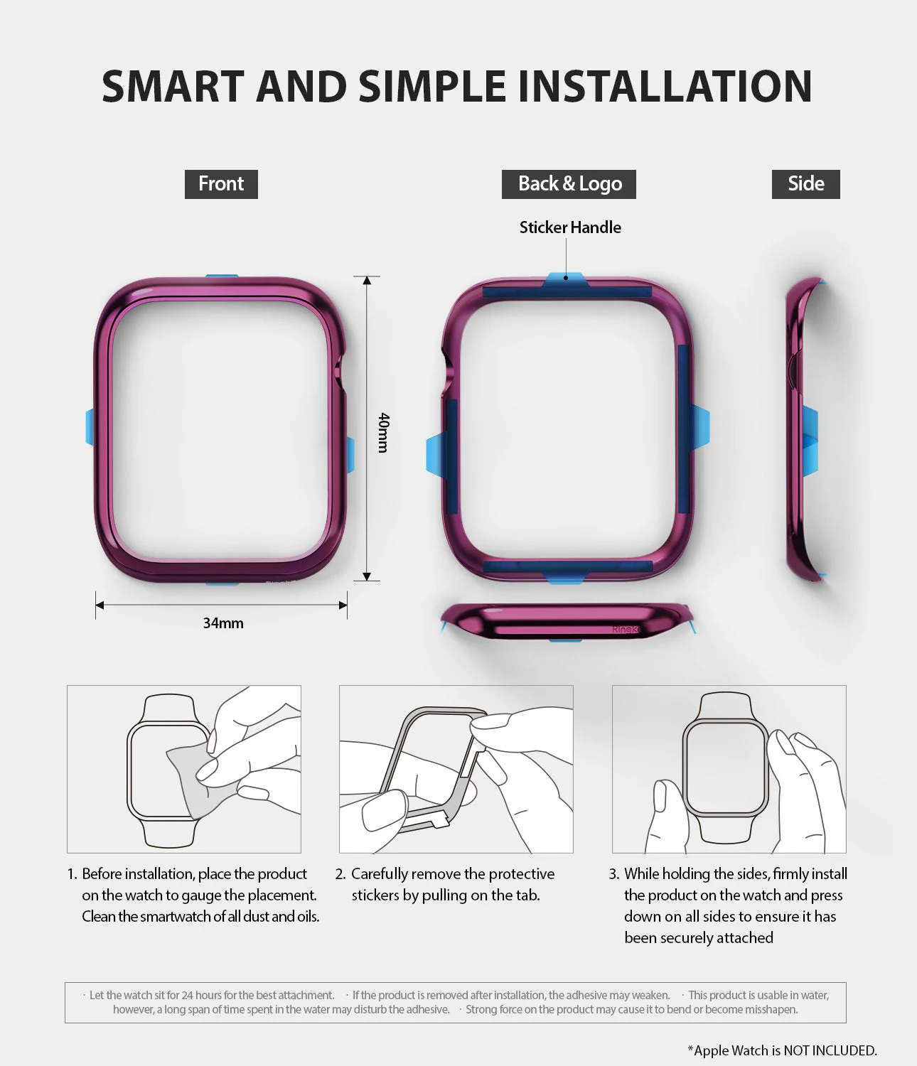 Apple Watch Series 6 / 5 / 4 / SE (40mm) | Bezel Styling - Image 90