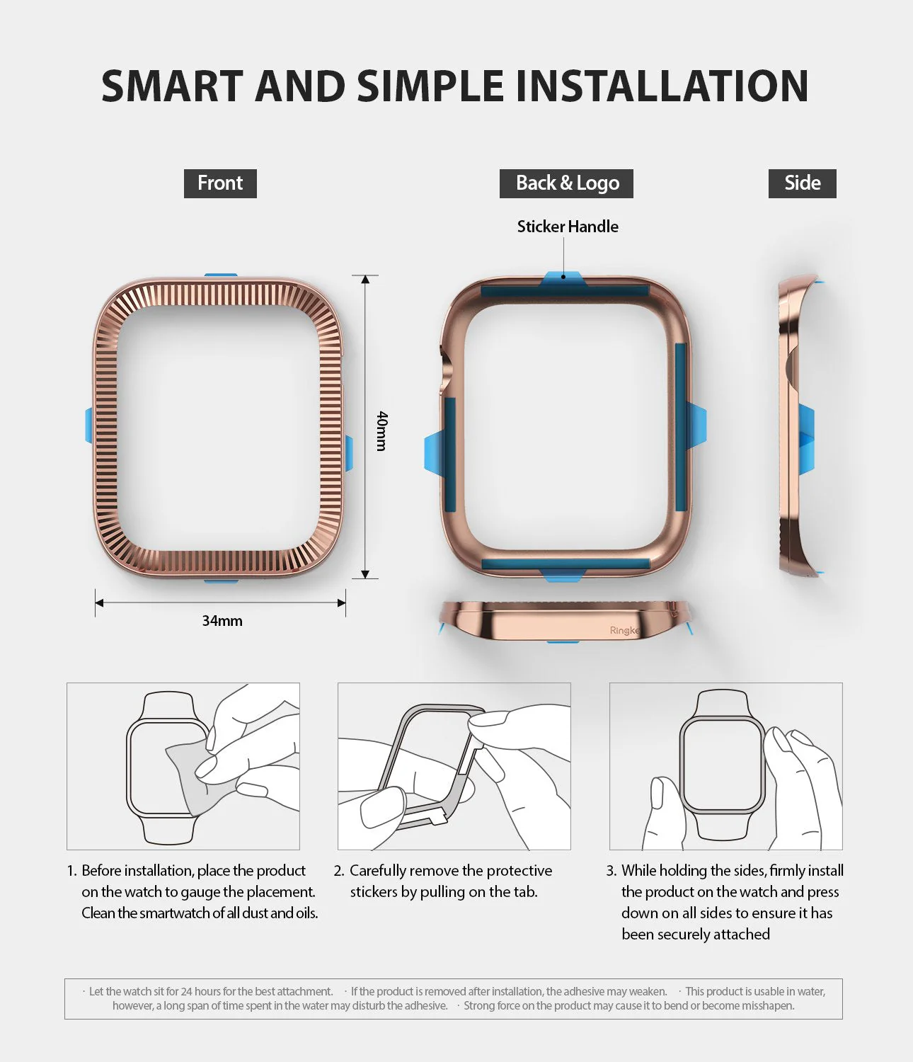 Apple Watch Series 6 / 5 / 4 / SE (40mm) | Premium Bezel Styling O - Image 21