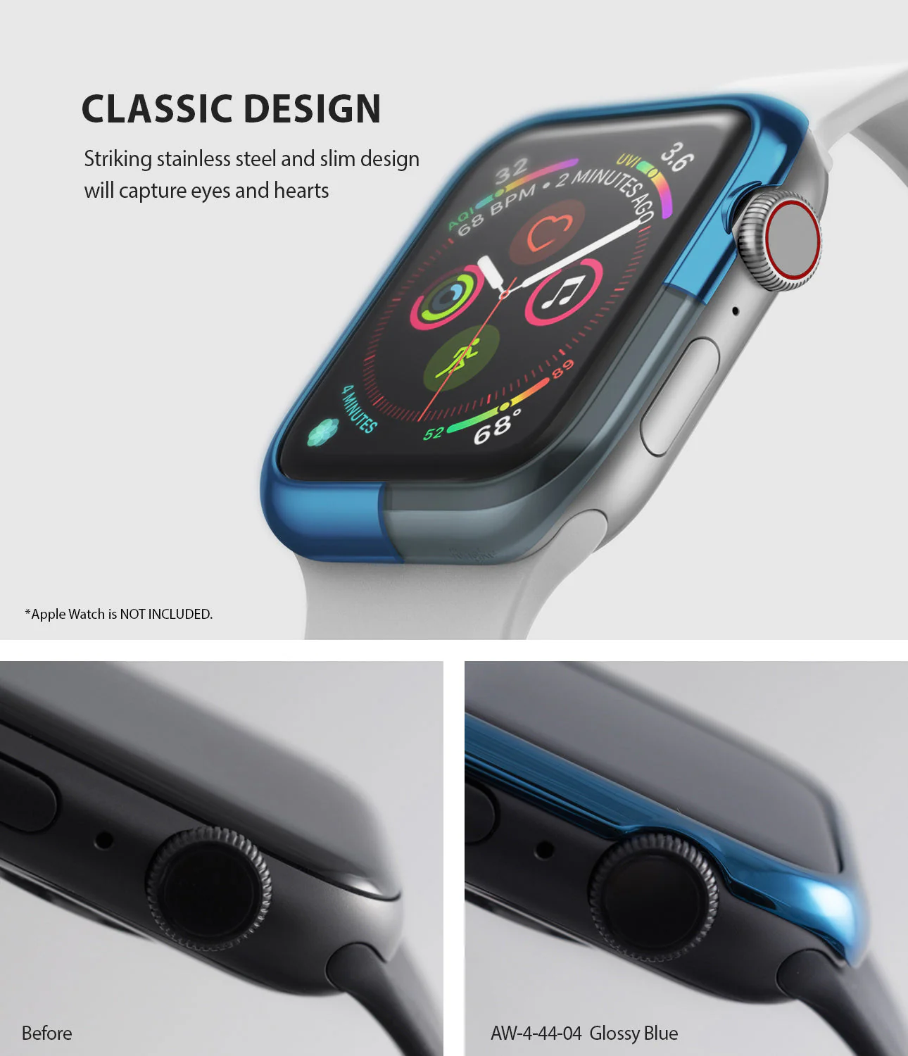Apple Watch Series 6 / 5 / 4 / SE (44mm) | Bezel Styling - Image 44