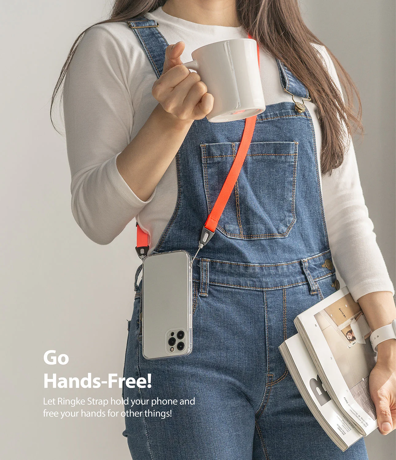 Shoulder Strap | Black / Neon Orange - Image 16