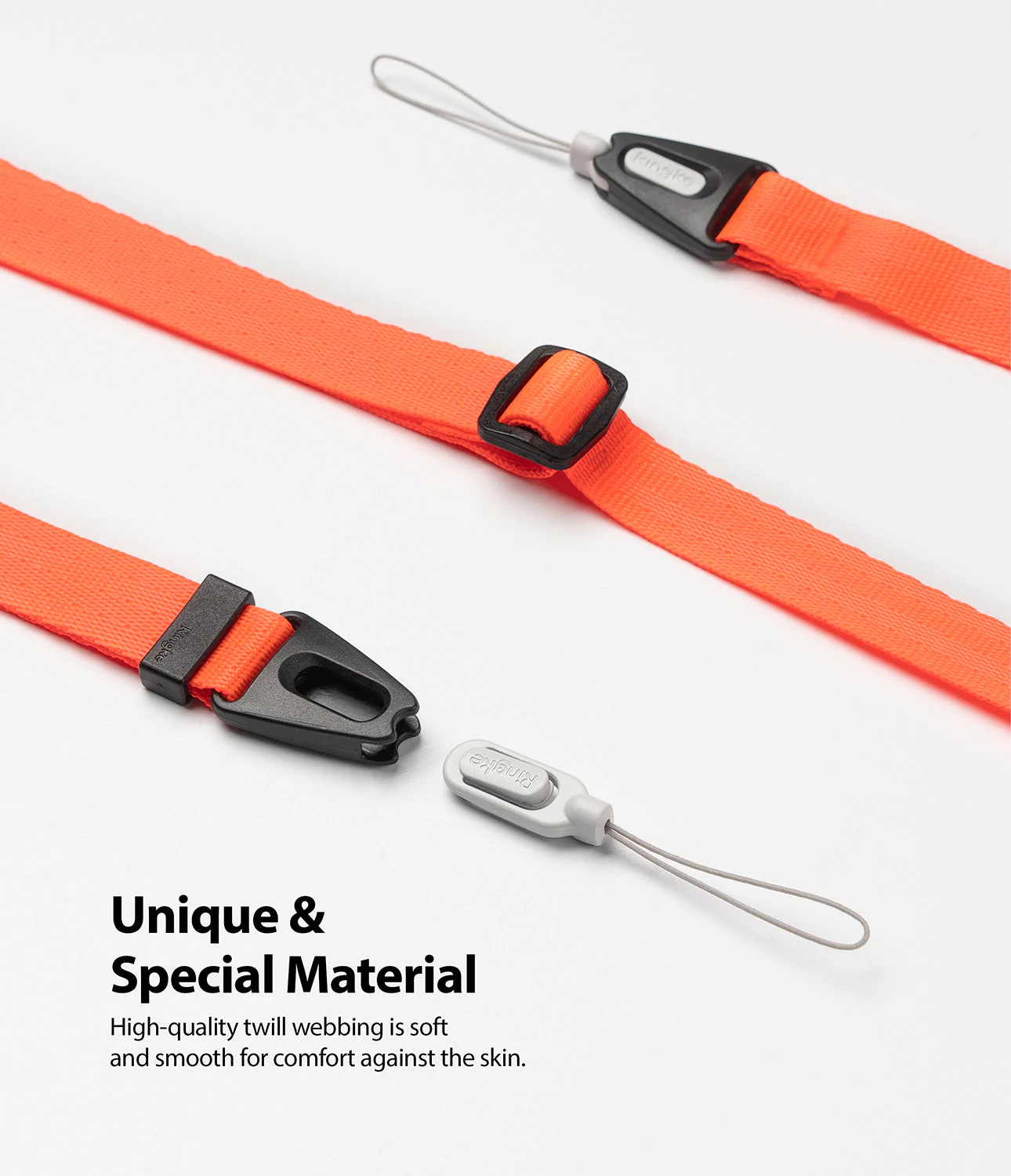 Shoulder Strap | Black / Neon Orange - Image 17