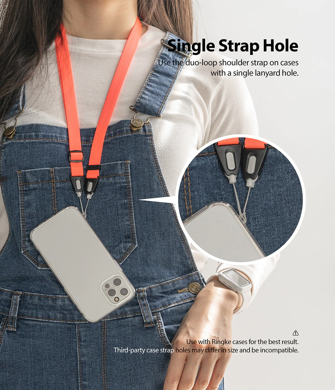 Shoulder Strap | Black / Neon Orange - Image 20