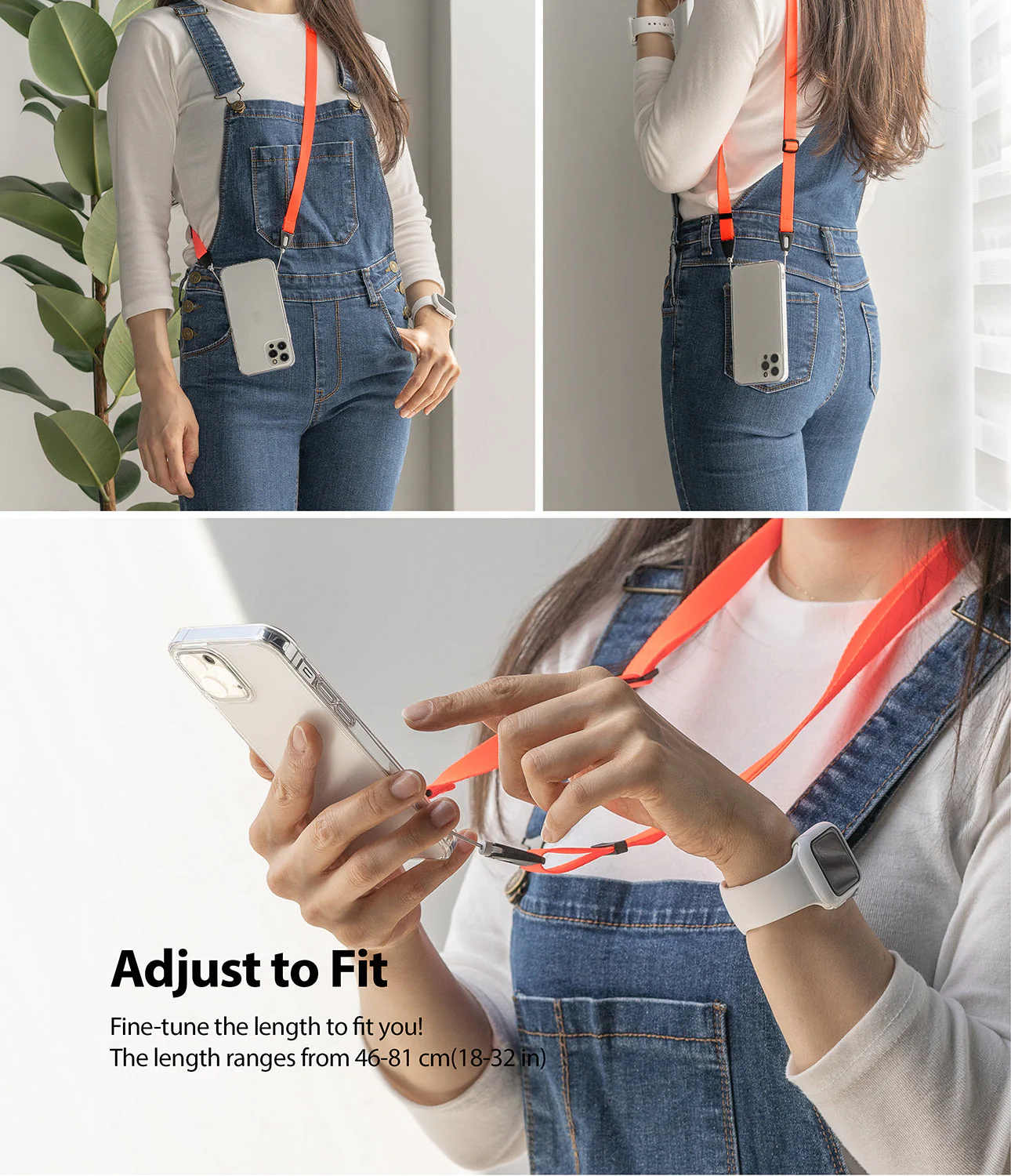 Shoulder Strap | Black / Neon Orange - Image 21