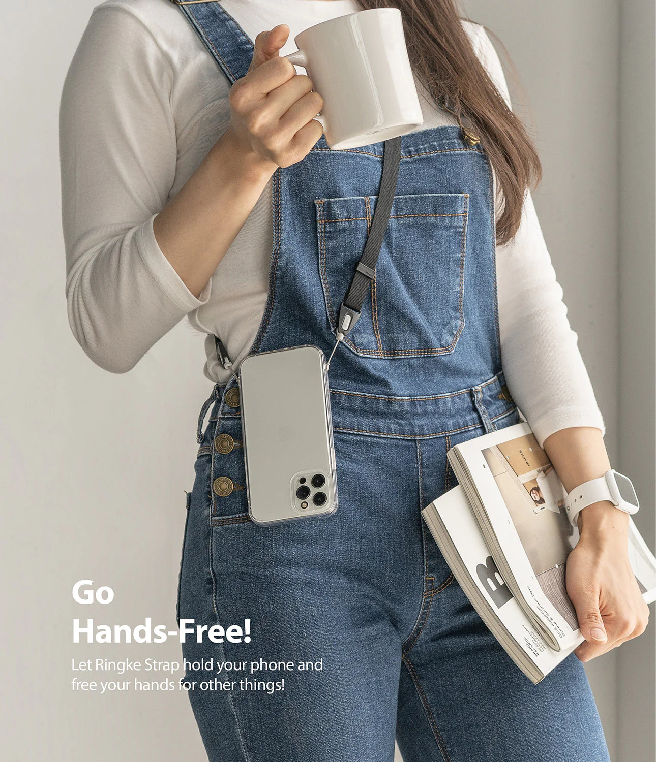 Shoulder Strap | Black / Neon Orange - Image 5