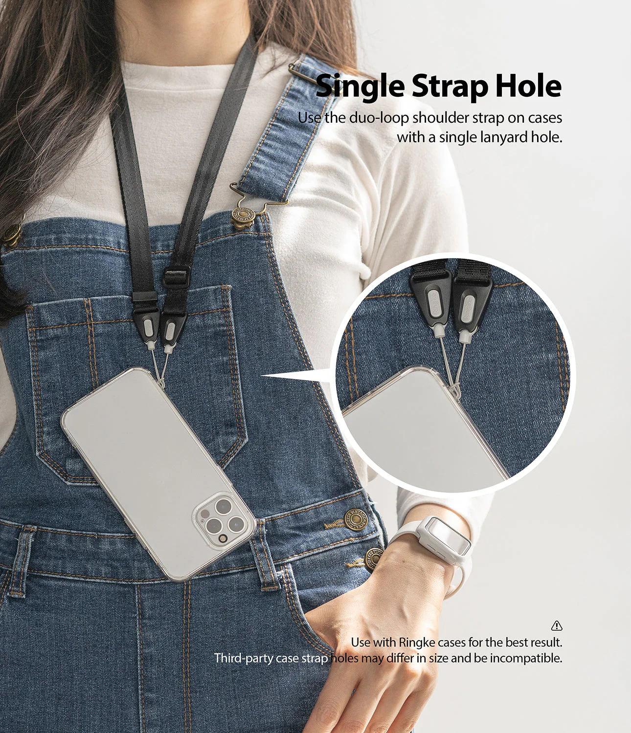 Shoulder Strap | Black / Neon Orange - Image 9