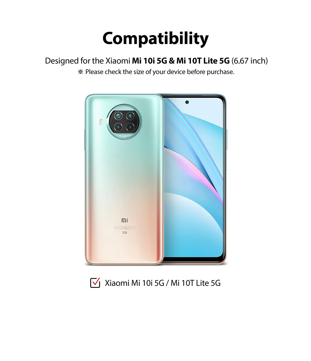 Mi 10T Lite 5G / 10i 5G Screen Protector | Invisible Defender - Image 3